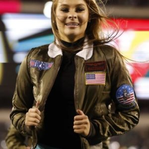 Philadelphia Eagles Cheerleaders Top Gun Jacket