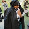 Super Bowl LVII Jalen Hurts Black Cape Coat