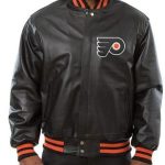 Philadelphia Flyers Bomber Leather Jacket