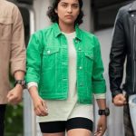 Power Rangers Izzy Garcia Green Denim Jacket