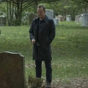 Kiefer Sutherland Rabbit Hole 2023 Black Coat