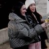 Real Girlfriends in Paris Victoria Zito Checkered Puffer Jacket