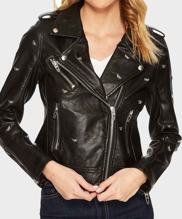 Riverdale S05 Betty Cooper Studded Biker Leather Jacket