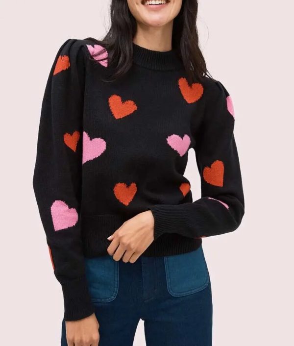 Cheryl Blossom Riverdale S04 Black Heart Sweater