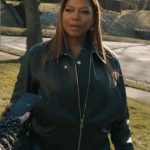 Robyn McCall The Equalizer Black Bomber Leather Jacket