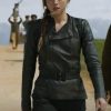 Sadie Rhodes Ghosted 2023 Asymmetric Leather Jacket