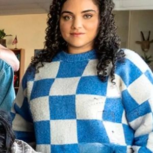 School Spirits 2023 Kiara Pichardo Checkered Sweater