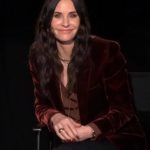 Courteney Cox Scream Brown Velvet Blazer Coat