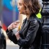 Emilia Clarke S01 Secret Invasion Leather Black Jacket