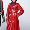 Minami Hamabe Shin Kamen Rider Red Leather Coat