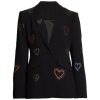 Days Of Our Lives Stephanie Johnson black heart blazer