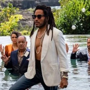 Shotgun Wedding Lenny Kravitz White Blazer