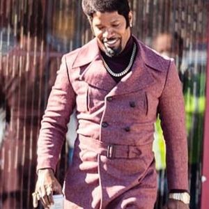 They Cloned Tyrone 2023 Jamie Foxx Purple Trench Coat