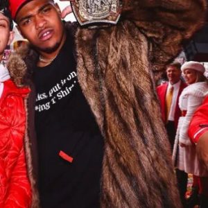 Super Bowl LVII Orlando Brown Jr Faux Fur Coat