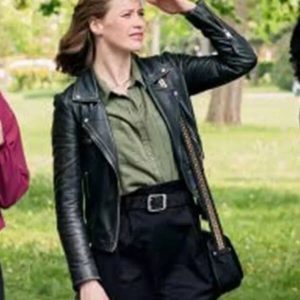 The Love Club 2023 Tara Black Leather Jacket