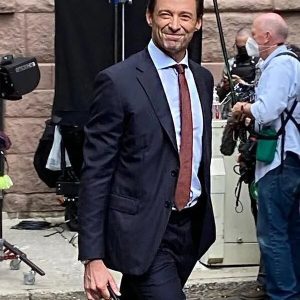 The Son 2022 Hugh Jackman Black Suit