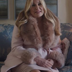 The Watcher Jennifer Coolidge Pink Fur Coat