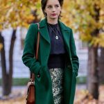 The Wedding Veil Inspiration Kacey Rohl Long Green Coat