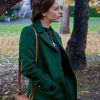 The Wedding Veil Inspiration Kacey Rohl Long Green Coat