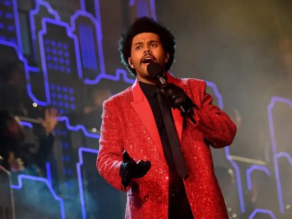 Super Bowl LV Halftime Show The Weeknd Red Blazer