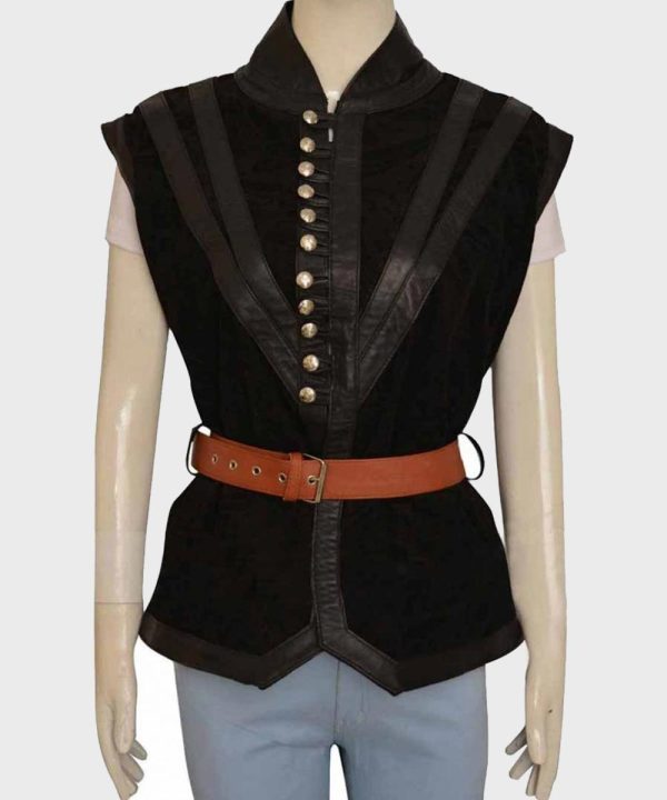 The Witcher S03 Yennefer Black Leather Vest