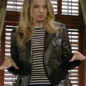 The Young And The Restless 2023 Allison Lanier Leather Blazer