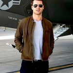 Top Gun  Maverick Glen Powell Brown Jacket