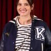 Virginie Ledoyen Blue Varsity Jacket