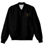 Yellowstone Dutton Ranch Black Bomber Jacket