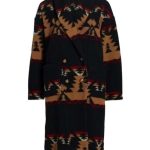 Yellowstone S05 Beth Dutton Black Printed Coat