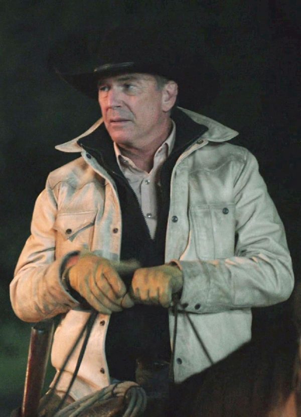 Yellowstone Season 5 John Dutton White Jacket