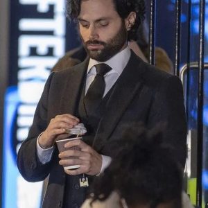 You S04 Penn Badgley Black Suit