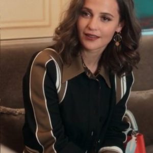 Irma Vep 2022 Alicia Vikander Baseball Jacket