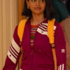 Never Have I Ever S03 Aneesa Maroon Jacket