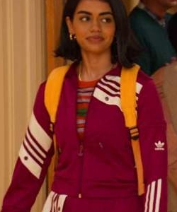 Never Have I Ever S03 Aneesa Maroon Jacket