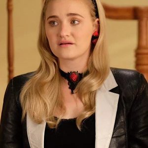 AJ Michalka Schooled Black Leather Jacket