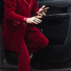 Renfield 2023 Conde Dracula Red Velvet Suit