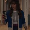 Emily In Paris S03 Emily Cooper Blue Cardigan