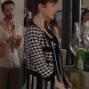 Emily In Paris S03 Emily Cooper Houndstooth Jacket