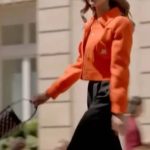 Emily in Paris S03 Emily Cooper Orange Jacket