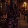 Emily In Paris S03 Emily Cooper Pink Printed Coat