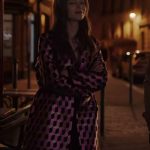 Emily In Paris S03 Emily Cooper Pink Printed Coat