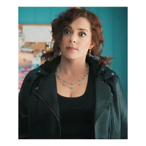 Your Place or Mine Rachel Bloom Leather Jacket