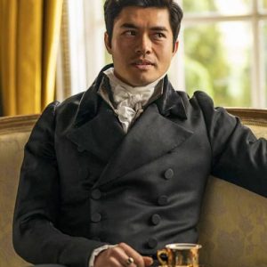 Persuasion 2022 Henry Golding Black Coat