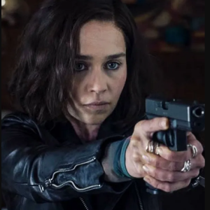 Emilia Clarke Secret Invasion Black Leather Jacket