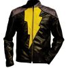 Black Adam Yellow Leather Jacket 