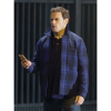 Love Again Sam Heughan Blue Check Jacket