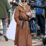 Marcia Gay Harden Brown Trench Coat