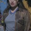 Pretty Little Liars Original Sin Maia Reficco Brown Vintage Leather Jacket