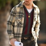 Ryan Gosling Street Style Checkered Jacket